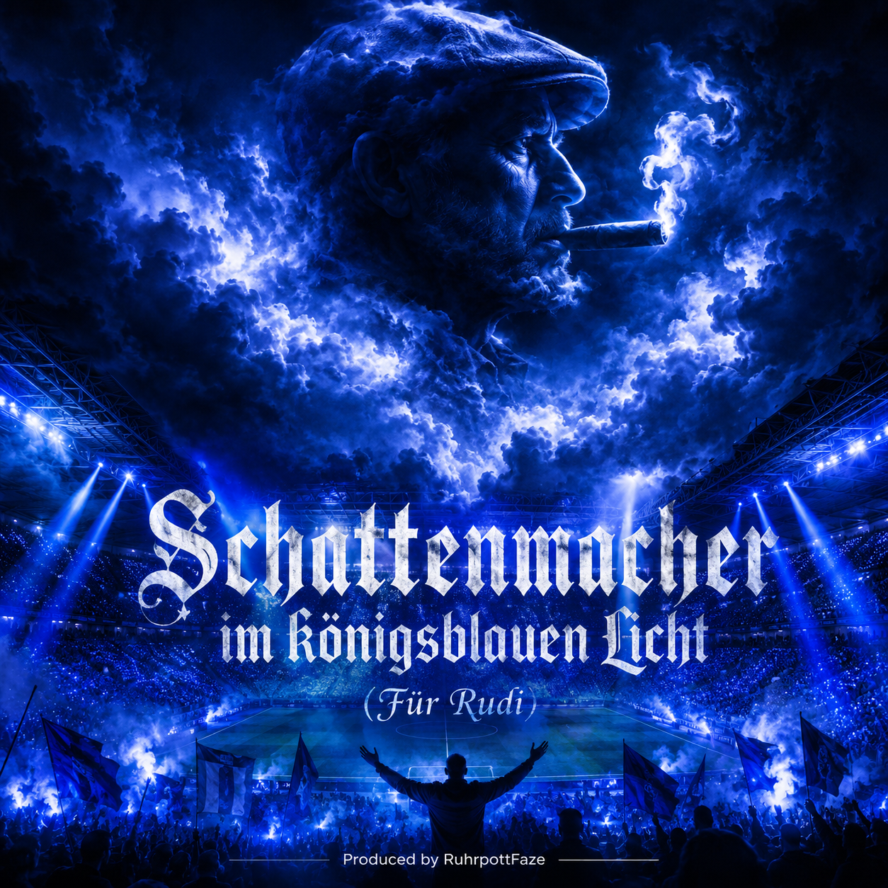 Schattenmacher im königsblauen Licht (Für Rudi)